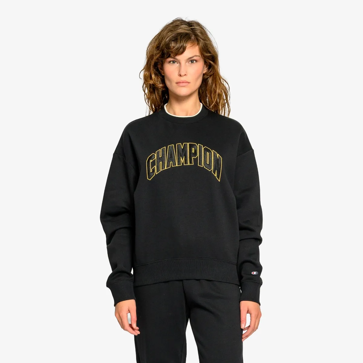 CHAMPION Majica bez kragne RETRO SPORT CREWNECK 