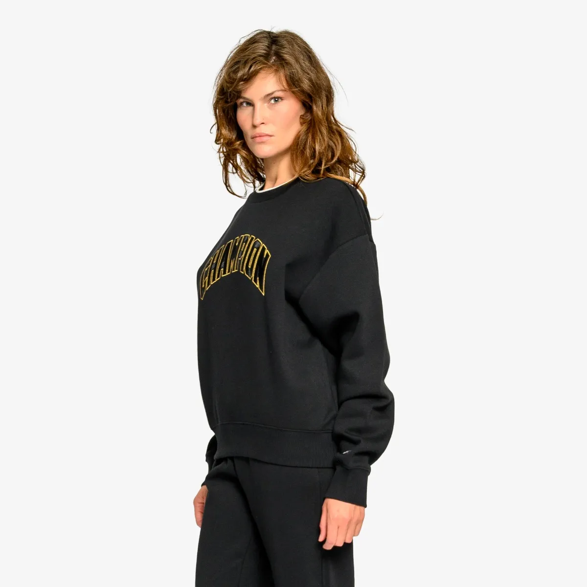 CHAMPION Majica bez kragne RETRO SPORT CREWNECK 