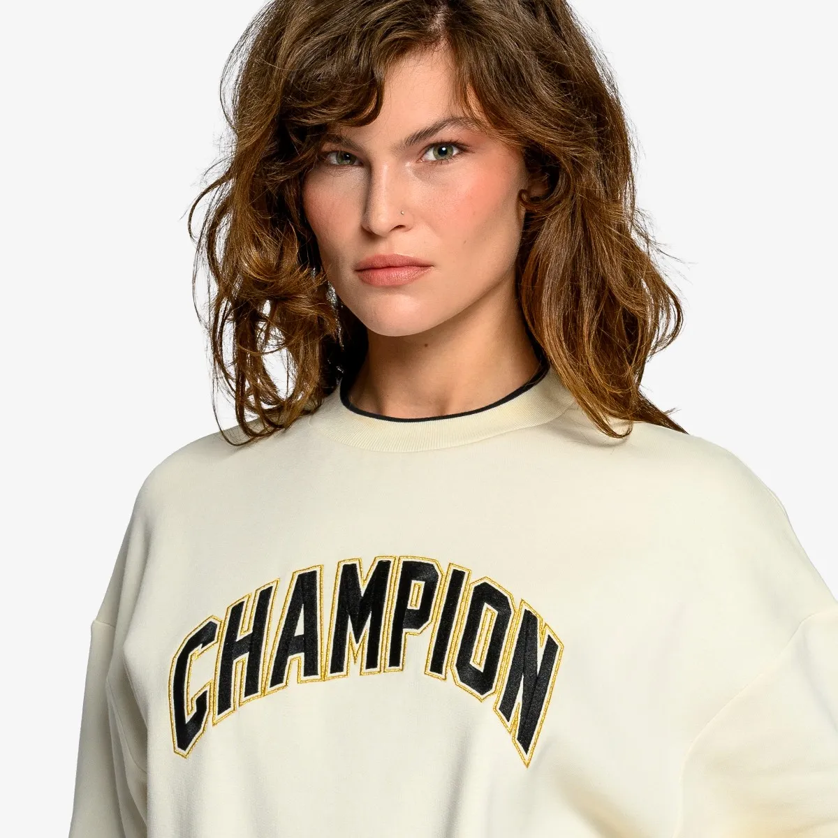 CHAMPION Majica bez kragne RETRO SPORT CREWNECK 