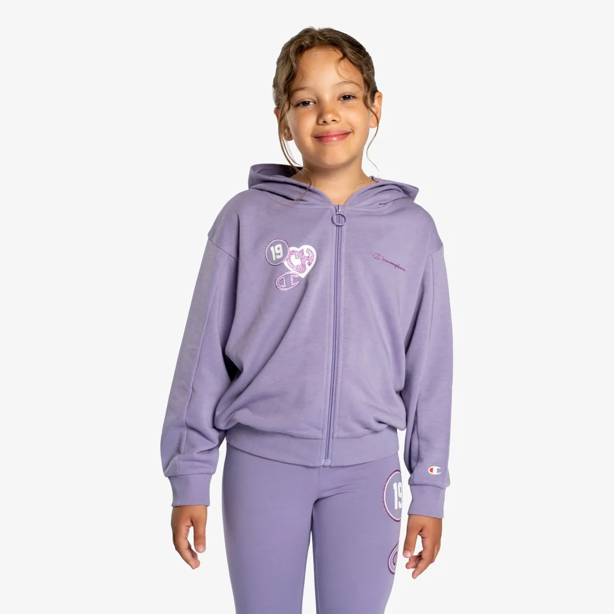 CHAMPION Majica s kapuljačom s patentom COLLEGE GIRL FULL ZIP HOODY