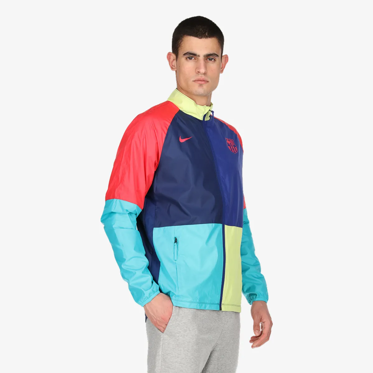NIKE Majica s patentom FCB MNK DRY RPL ACDMY AWF JKT 