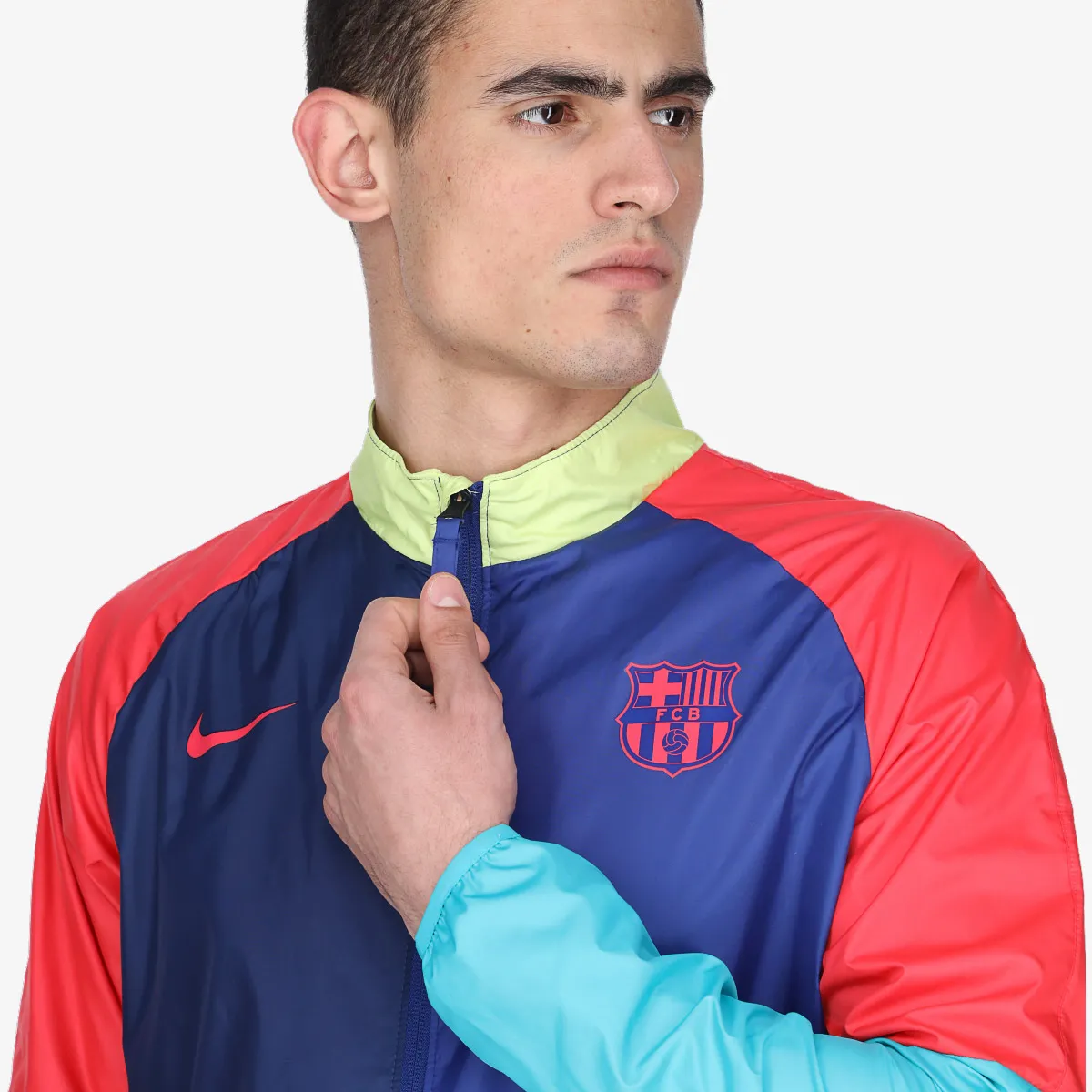 NIKE Majica s patentom FCB MNK DRY RPL ACDMY AWF JKT 