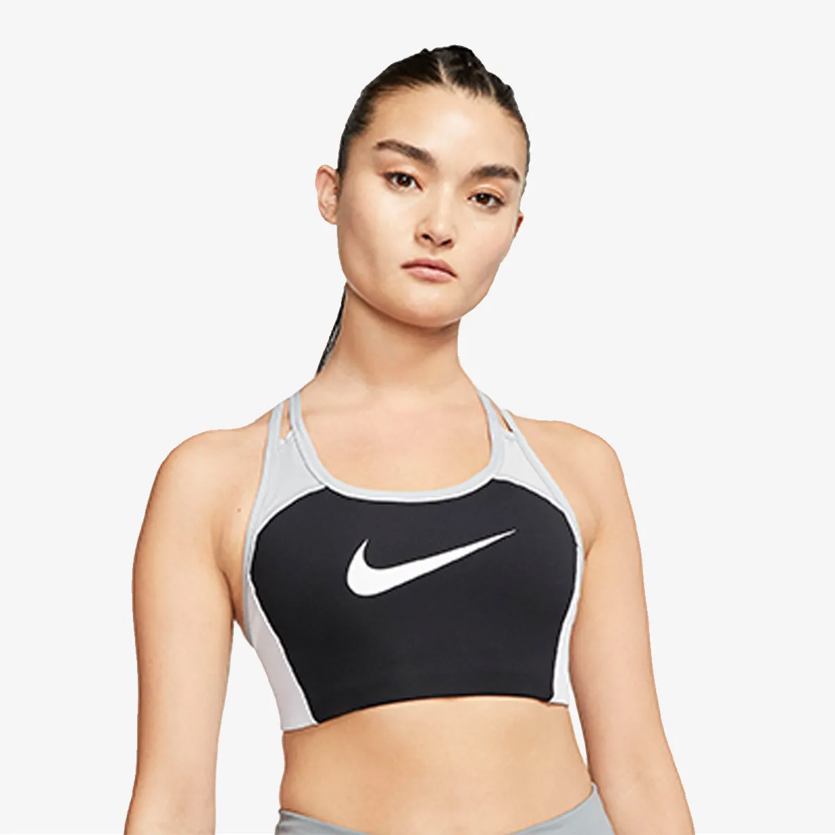 NIKE Sportski grudnjak NIKE MED PAD LOGO BRA 