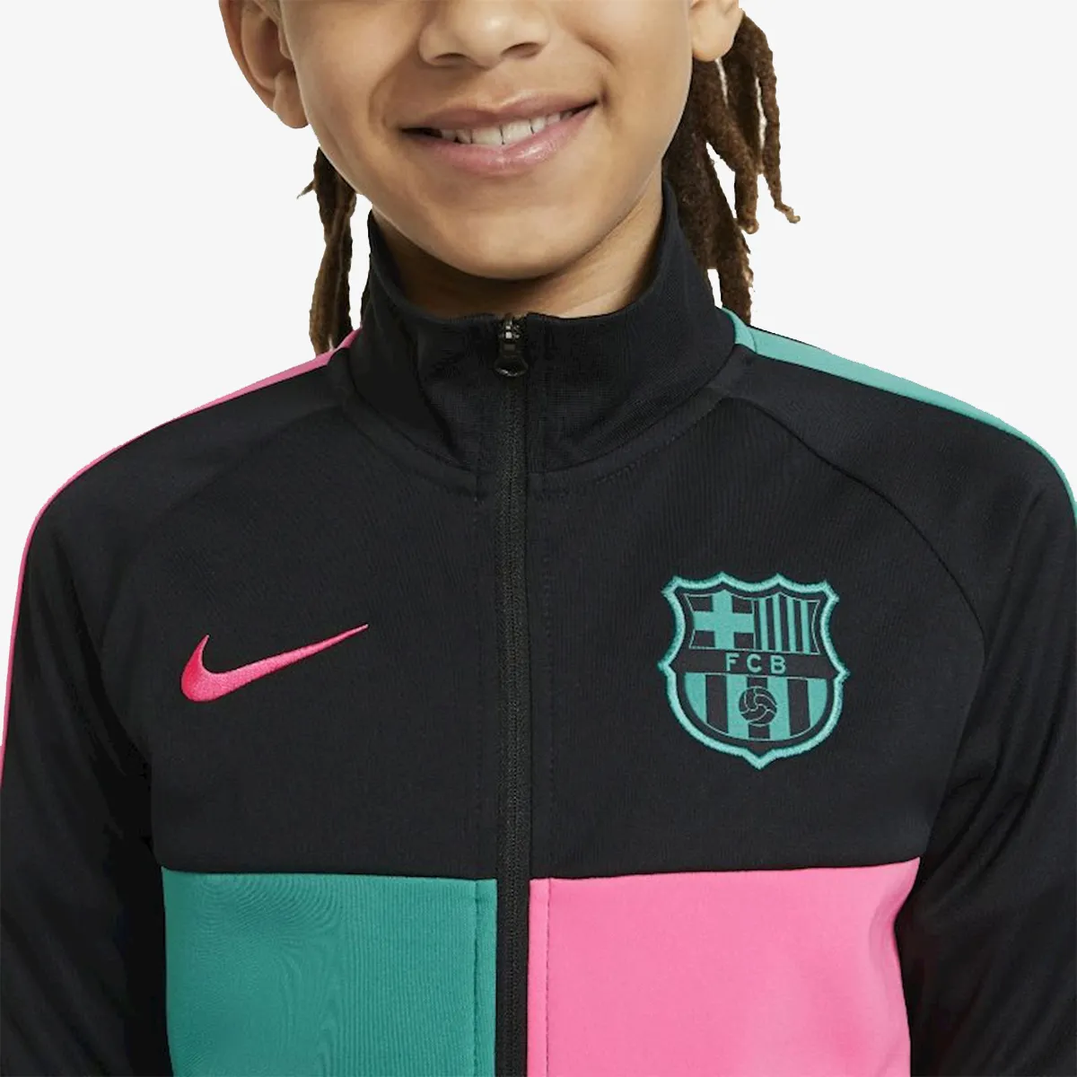 NIKE Majica s patentom FCB Y NK I96 ANTHEM TRK JKT CL 