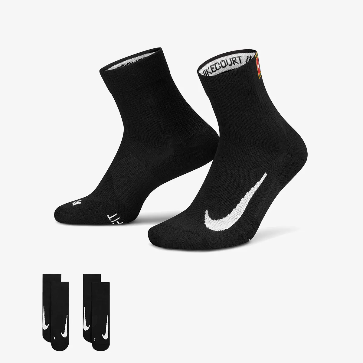 NIKE Čarape U NK MULTIPLIER MAX ANKLE 2PR - COURT HE 
