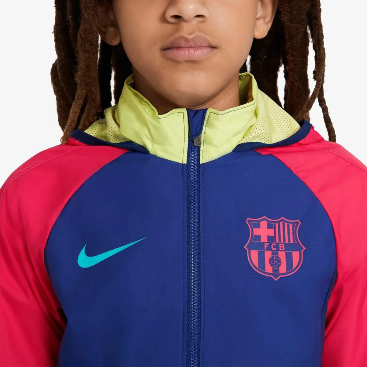 NIKE Majica s kapuljačom s patentom FCB Y NK AWF LTE JKT 