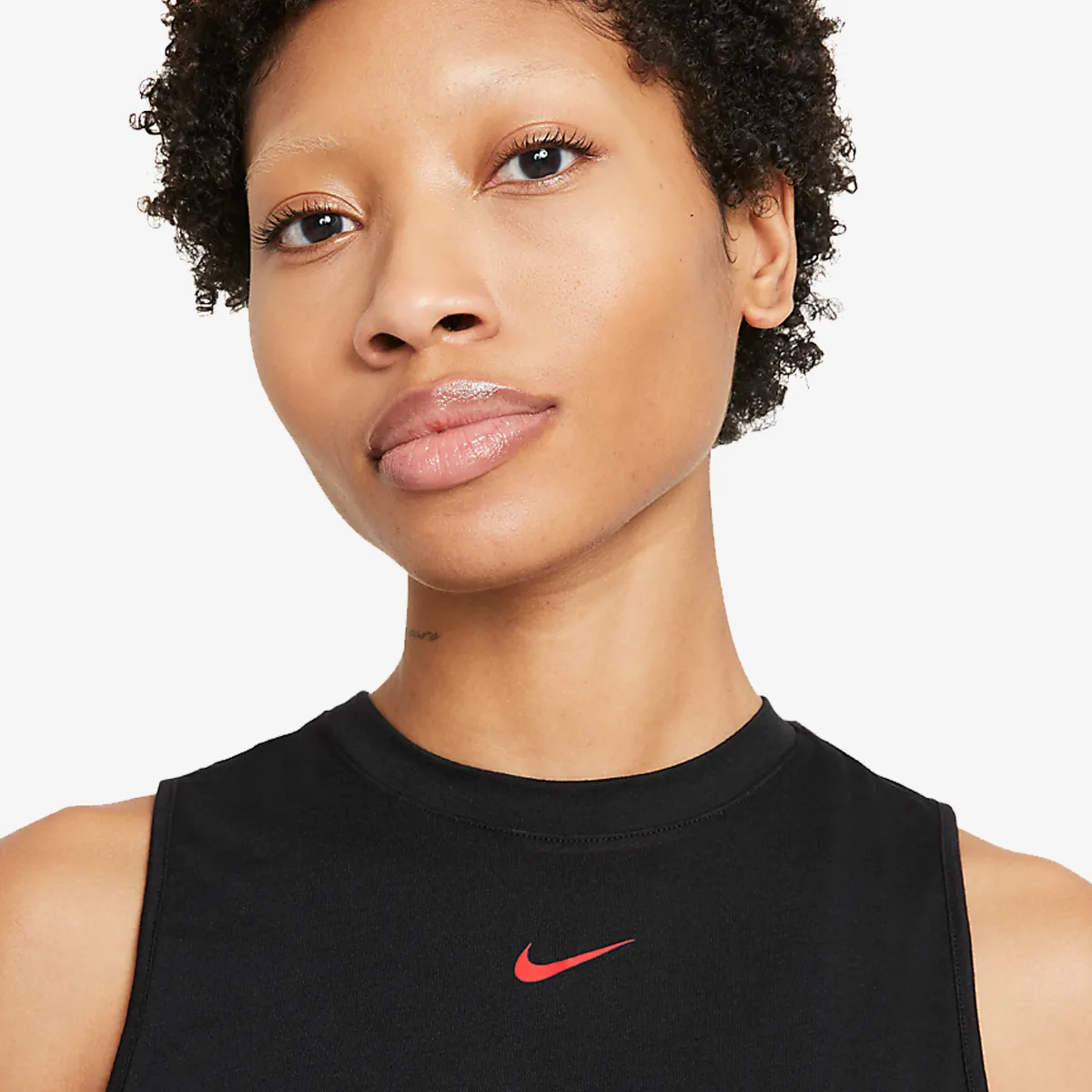 NIKE Top i majica bez rukava W NK DRY CLRBK STRIPE MUSCL T 