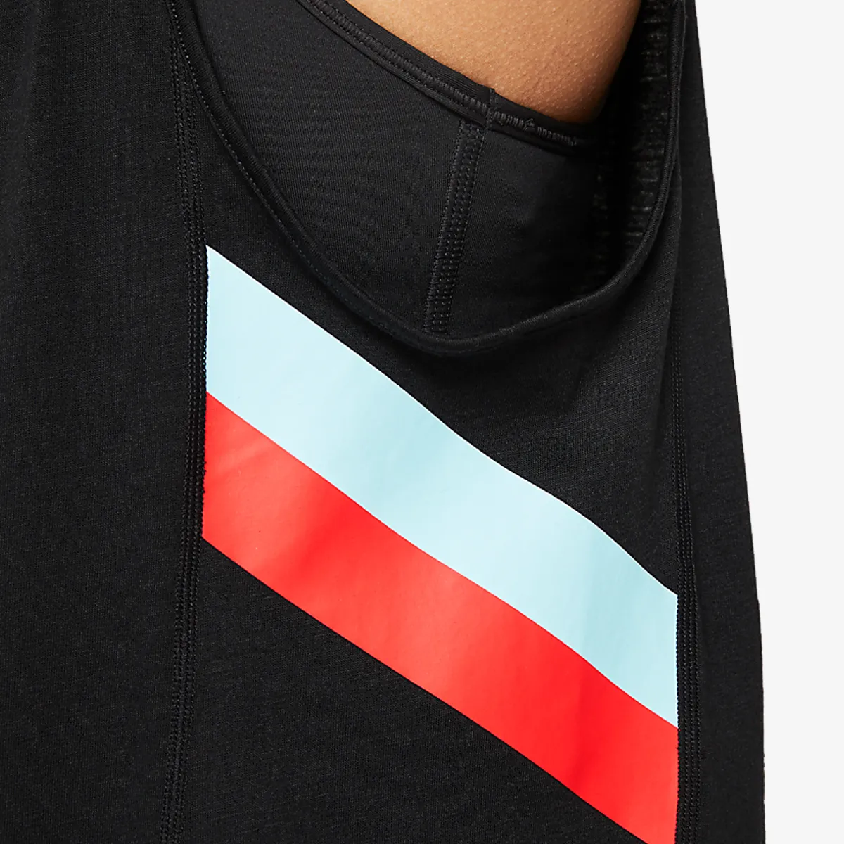 NIKE Top i majica bez rukava W NK DRY CLRBK STRIPE MUSCL T 