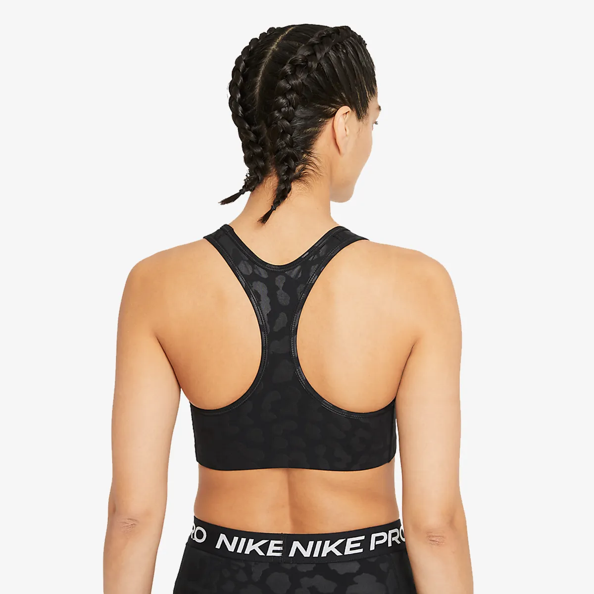 NIKE Sportski grudnjak W NP DF SWSH LEPARD SHINE BRA 