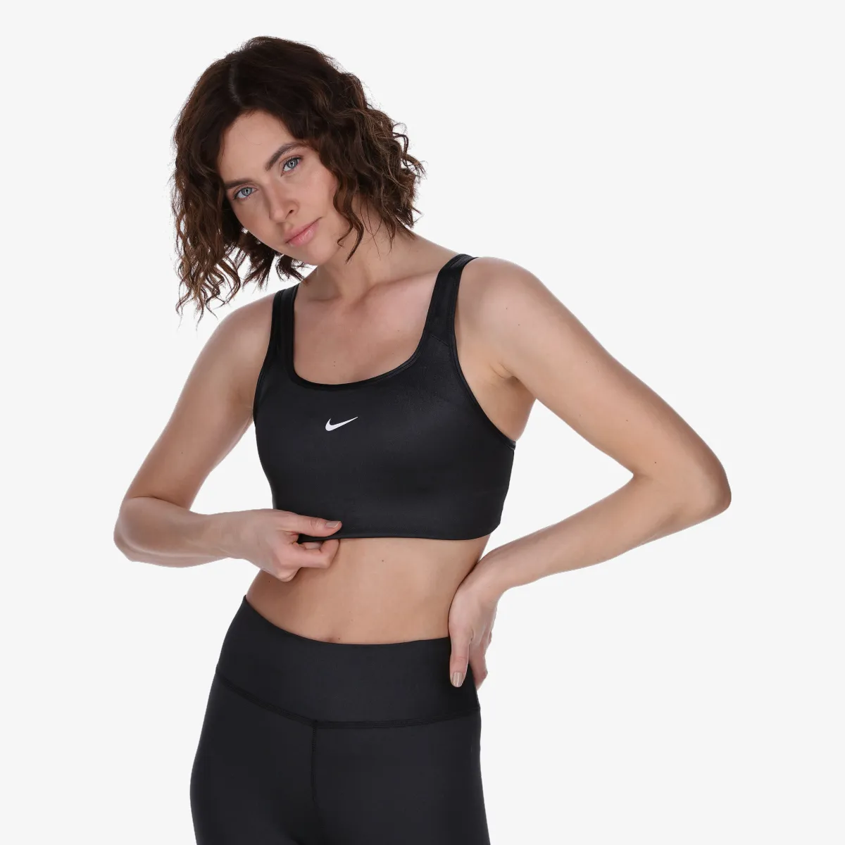 NIKE Sportski grudnjak W NK DF SWSH SHINE BRA 