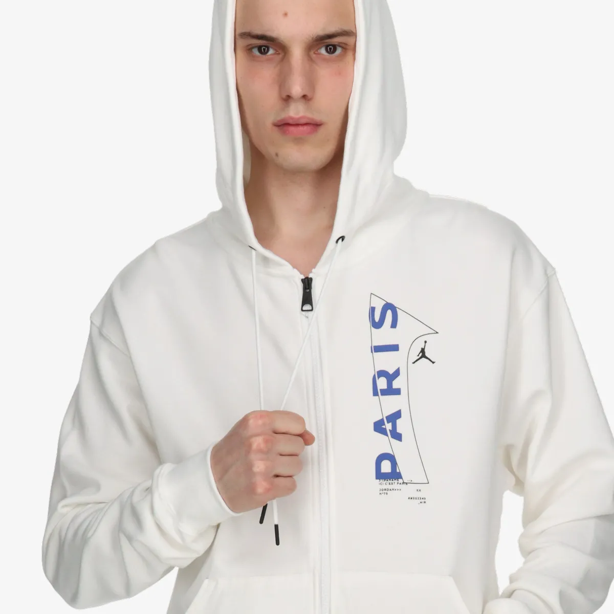 NIKE Majica s kapuljačom s patentom M J PSG FLC FZ 