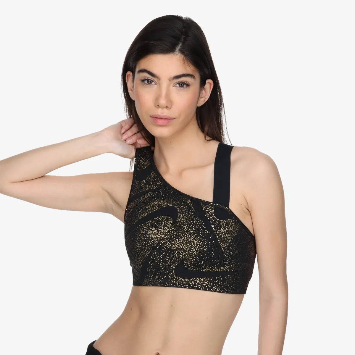 NIKE Sportski grudnjak W NK DF SWSH ASYM AOP BRA 