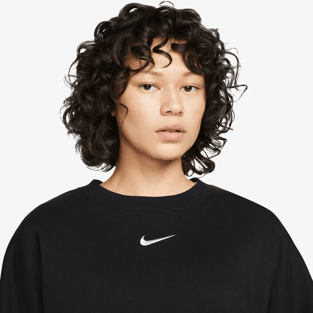NIKE Majica bez kragne W NSW PHNX FLC CREW OOS 