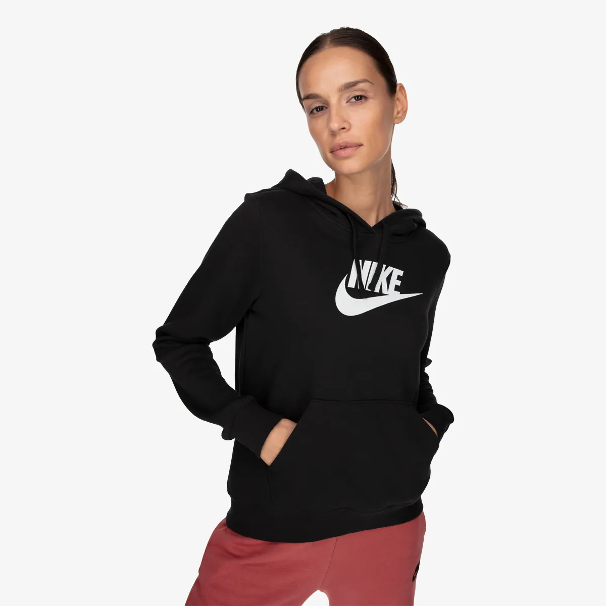 NIKE Majica s kapuljačom W NSW CLUB FLC GX PO HDY STD 