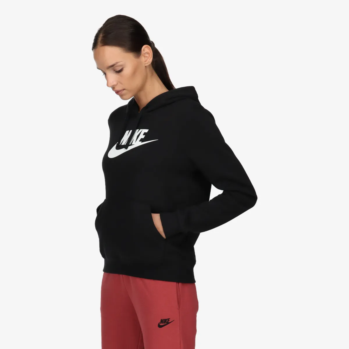 NIKE Majica s kapuljačom W NSW CLUB FLC GX PO HDY STD 