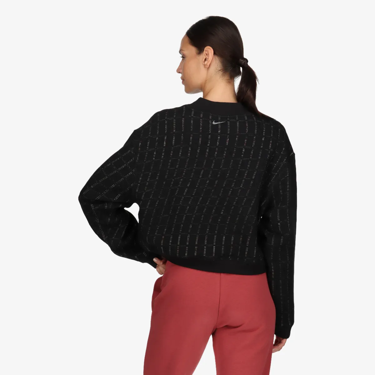 NIKE Majica bez kragne W NY TF LUXE COZY FLC CREW 