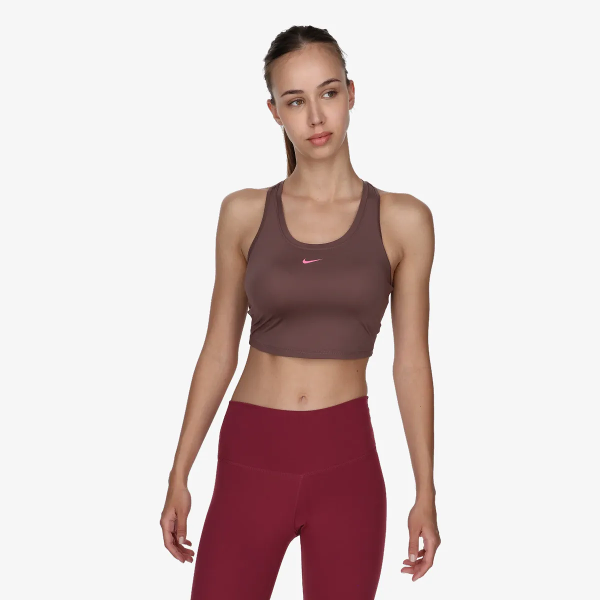 NIKE Top i majica bez rukava W NK ONE DF CROP TANK NVLTY 