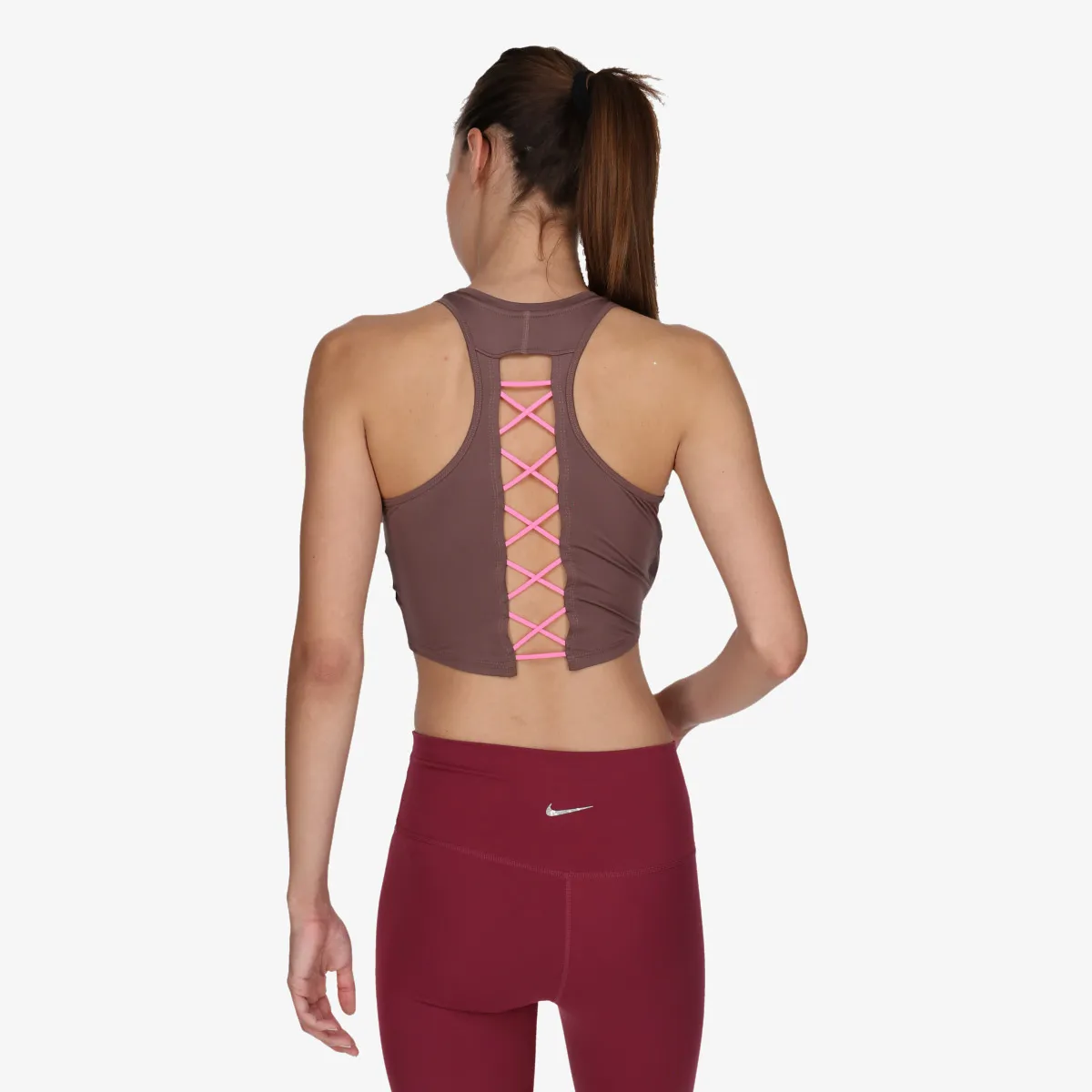 NIKE Top i majica bez rukava W NK ONE DF CROP TANK NVLTY 