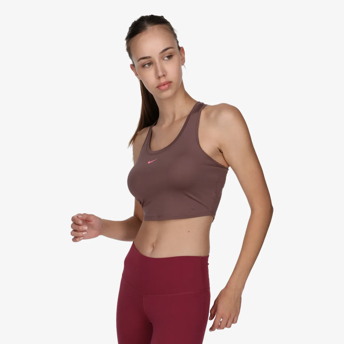 NIKE Top i majica bez rukava W NK ONE DF CROP TANK NVLTY 