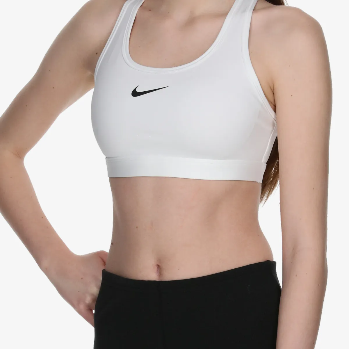NIKE Sportski grudnjak W NK DF SWSH MED SPT BRA 