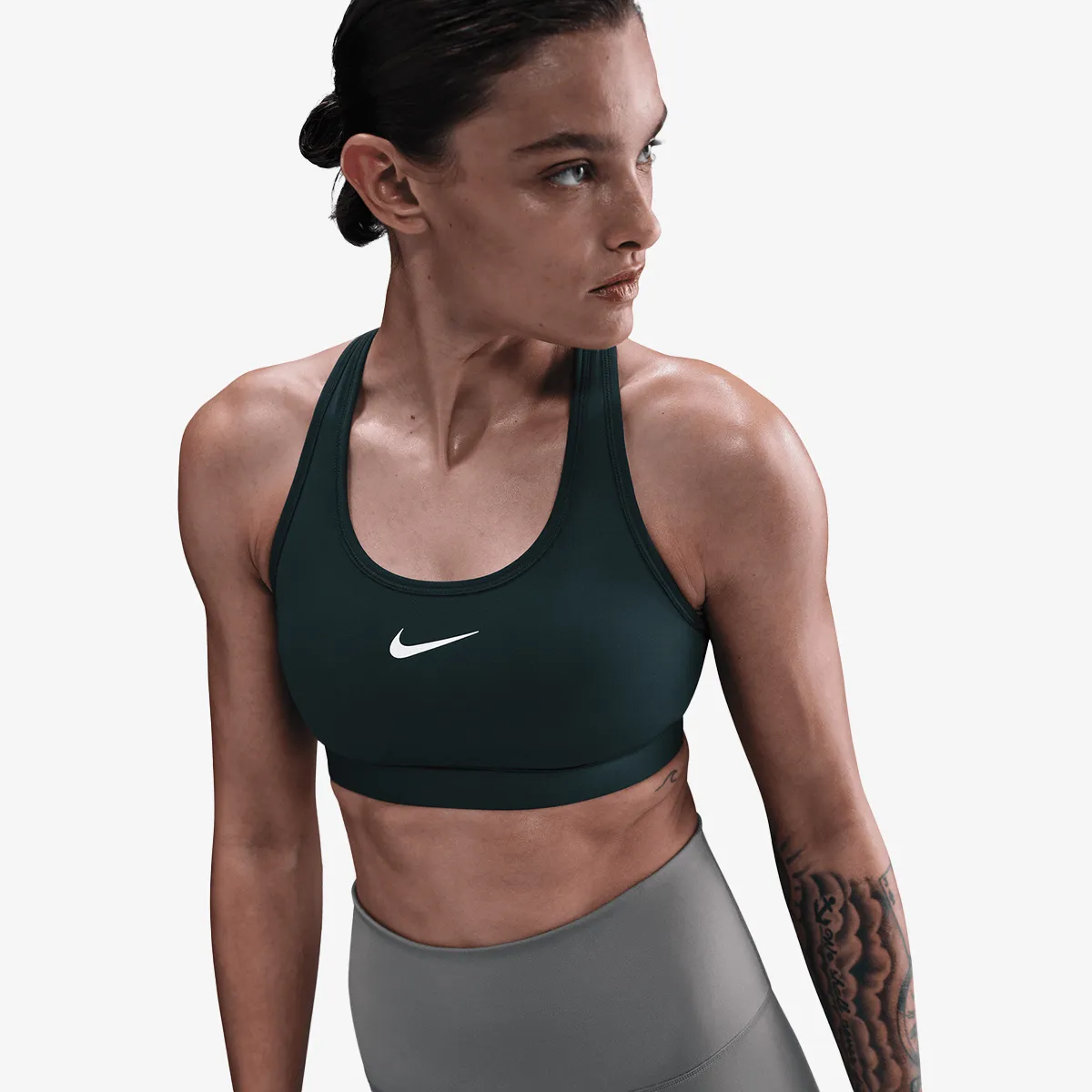 NIKE Sportski grudnjak W NK SWSH MED SPT BRA 