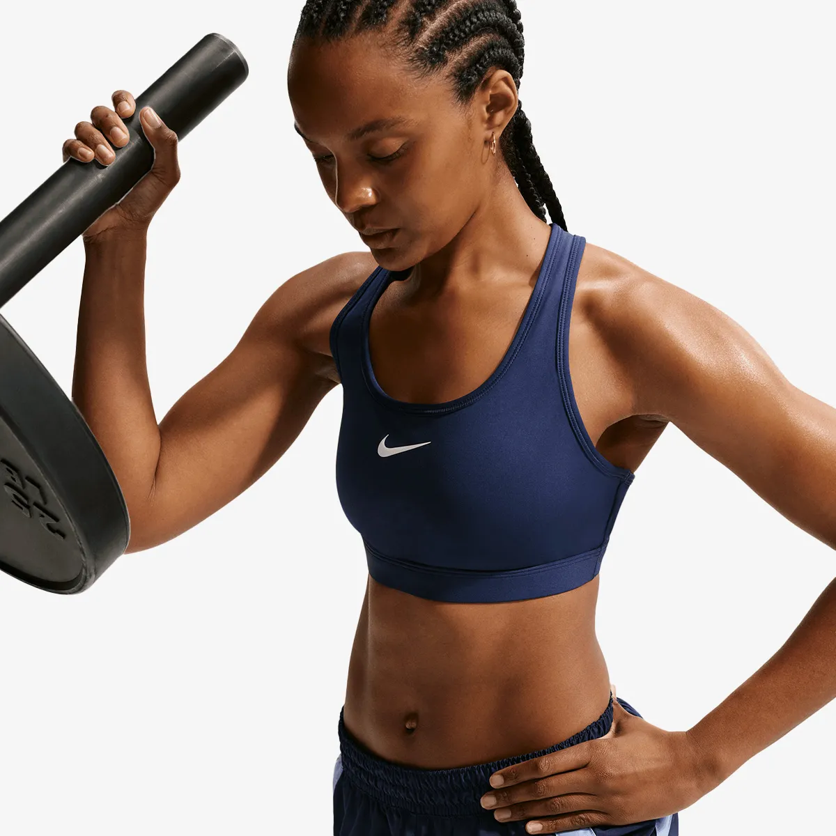 NIKE Sportski grudnjak W NK SWSH MED SPT BRA 