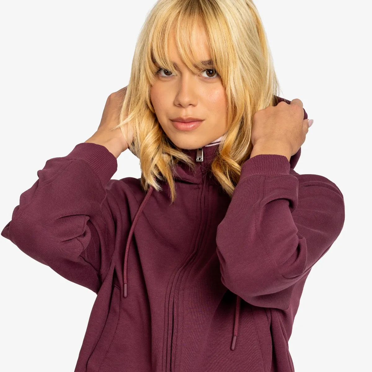 ELLESSE Majica s kapuljačom s patentom ELLESSE LADIES FULL ZIP HOODY