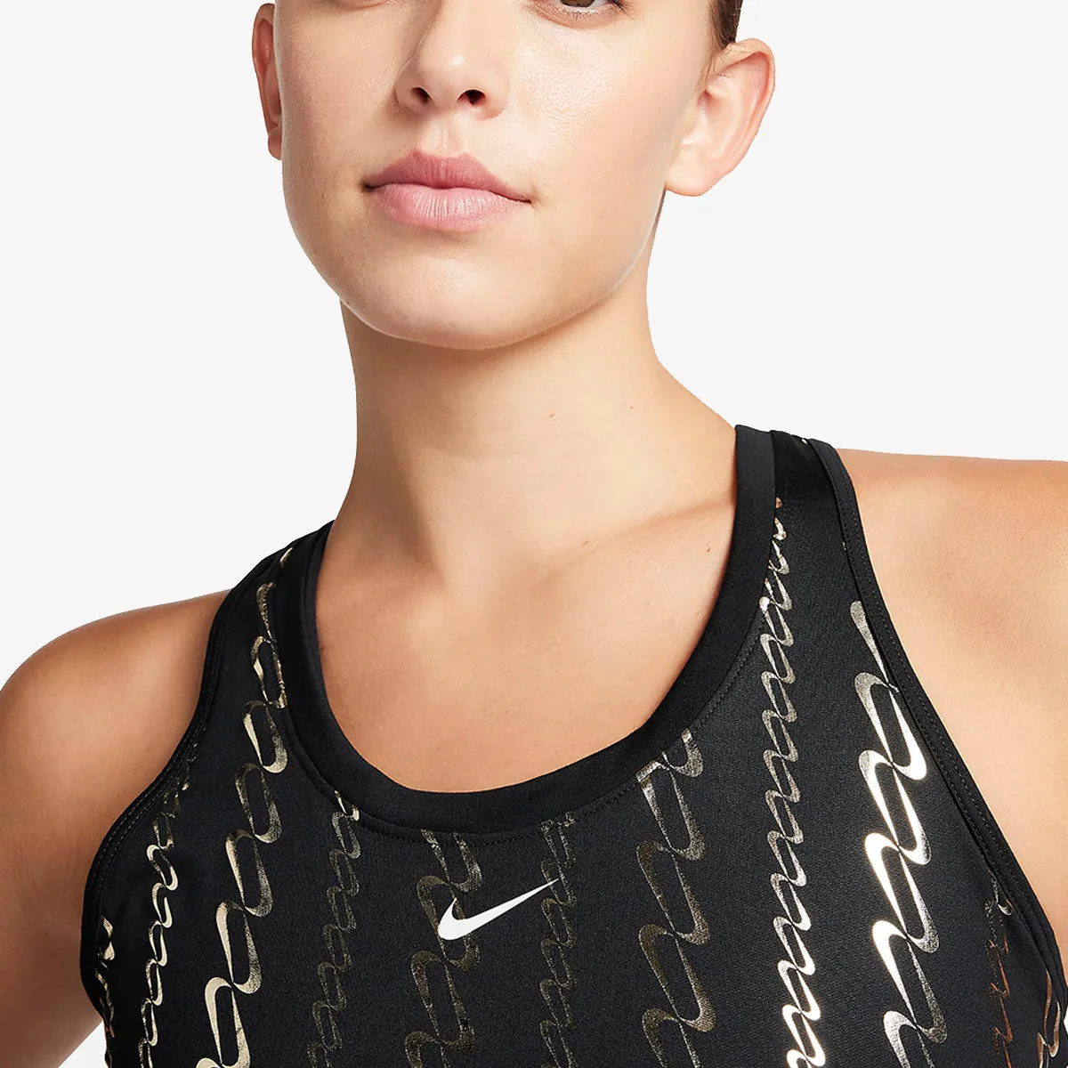 NIKE Top i majica bez rukava W NK ONE DF TANK AOP 