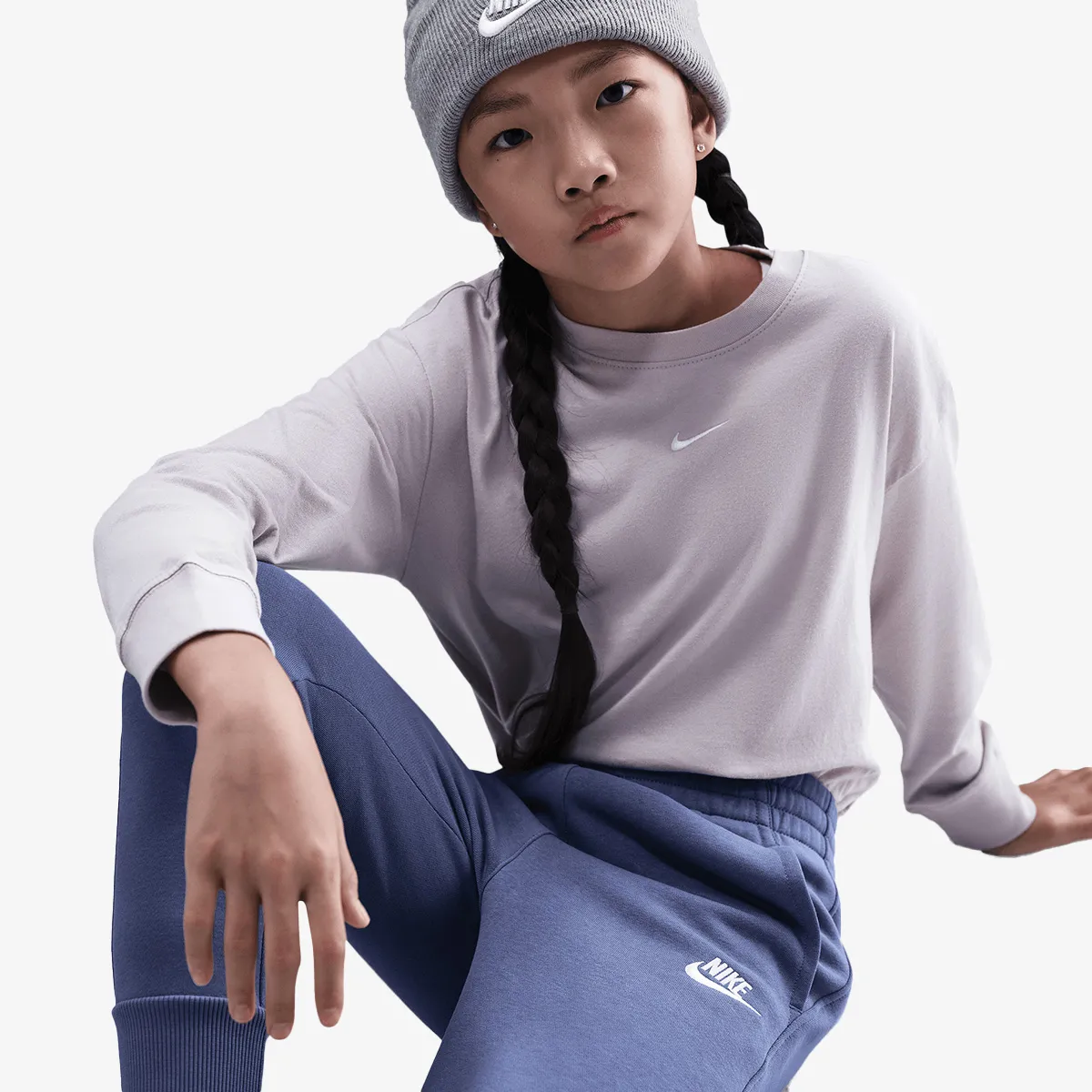 NIKE Hlače G NSW CLUB FLC HR FTD PNT LBR