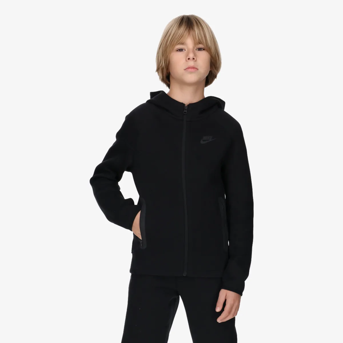 NIKE Majica s kapuljačom s patentom B NSW TECH FLC FZ