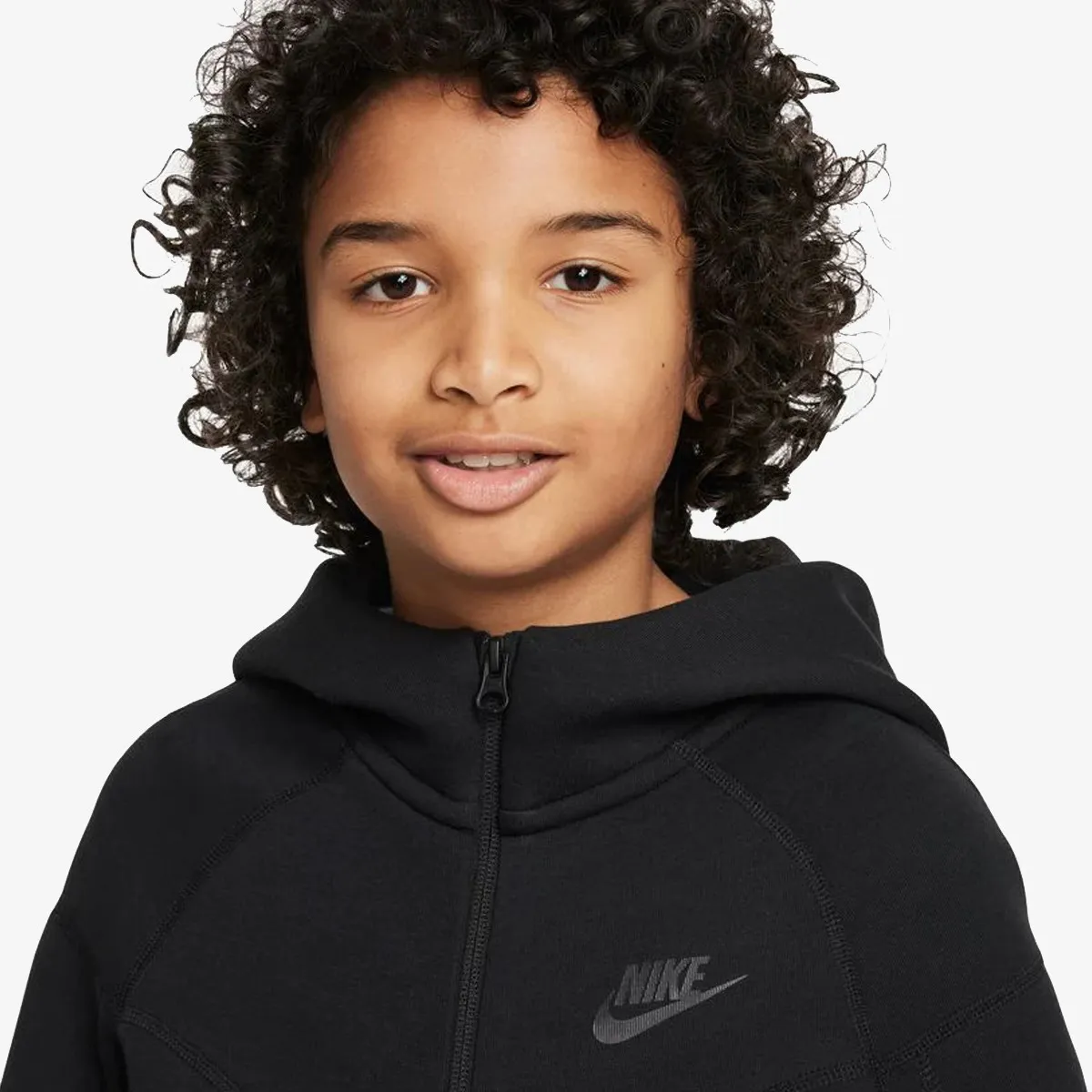 NIKE Majica s kapuljačom s patentom B NSW TECH FLC FZ 