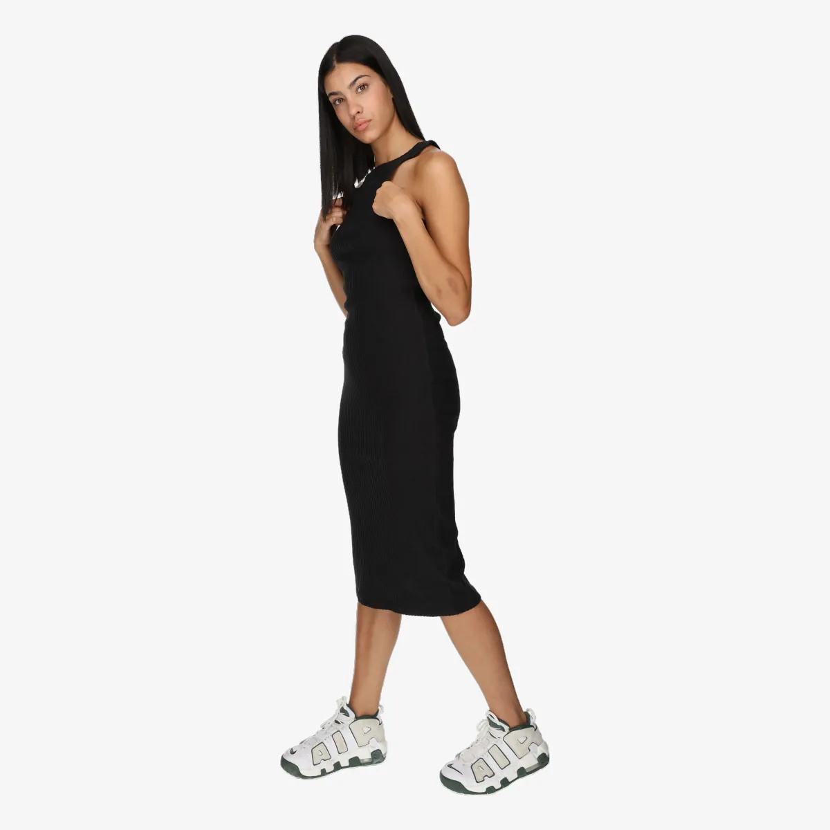 NIKE Haljina W NSW NK CHLL KNT RIB MIDI DRS