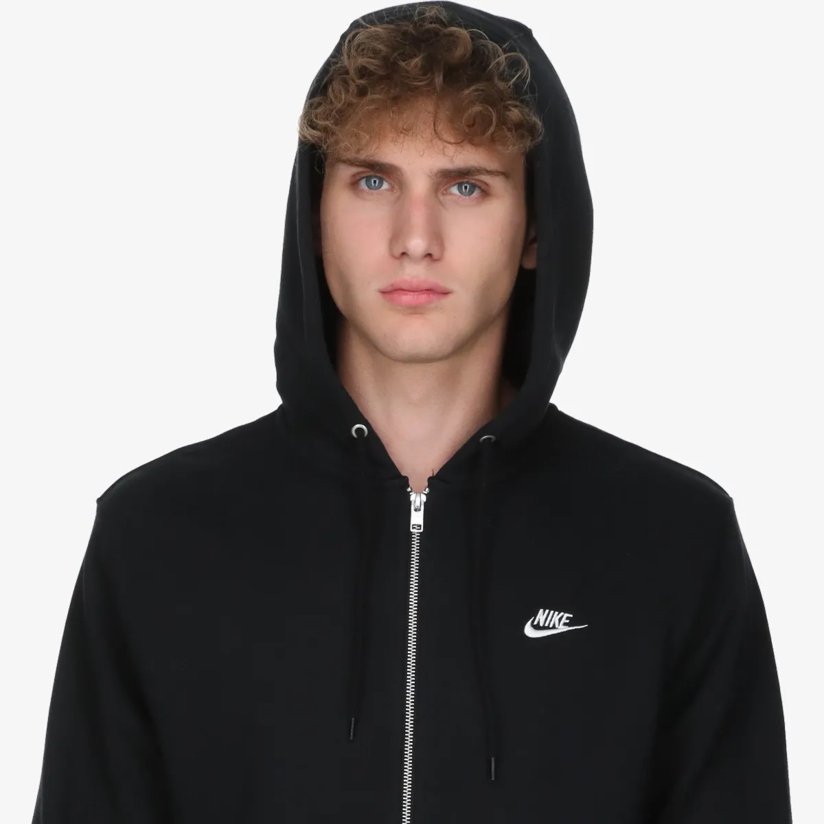NIKE Majica s kapuljačom s patentom M NK CLUB FT FZ HOODIE 