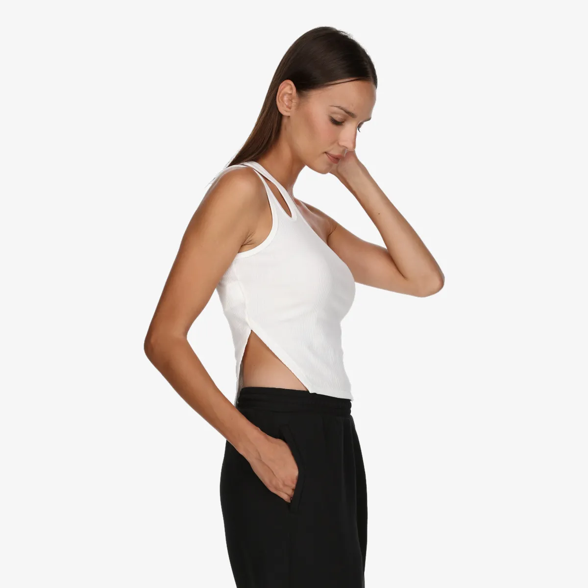 JORDAN Top W J ASYM RIB TANK