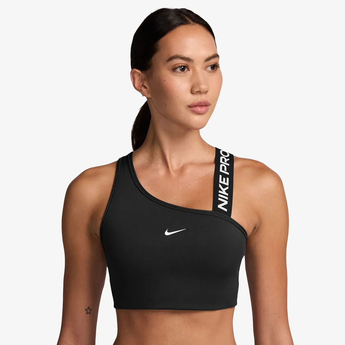 NIKE Sportski grudnjak W NP SWOOSH MS ASYM BRA 
