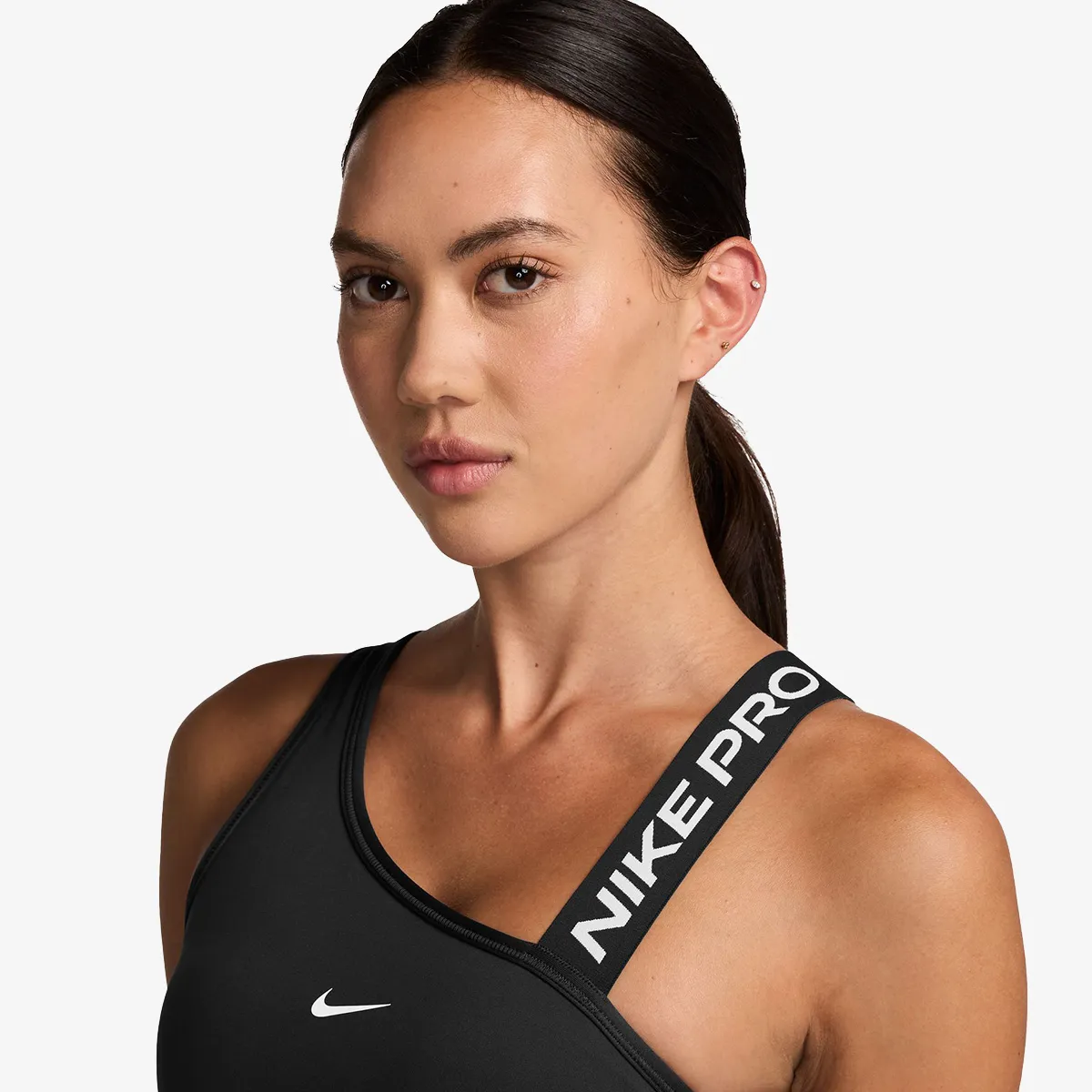 NIKE Sportski grudnjak W NP SWOOSH MS ASYM BRA 