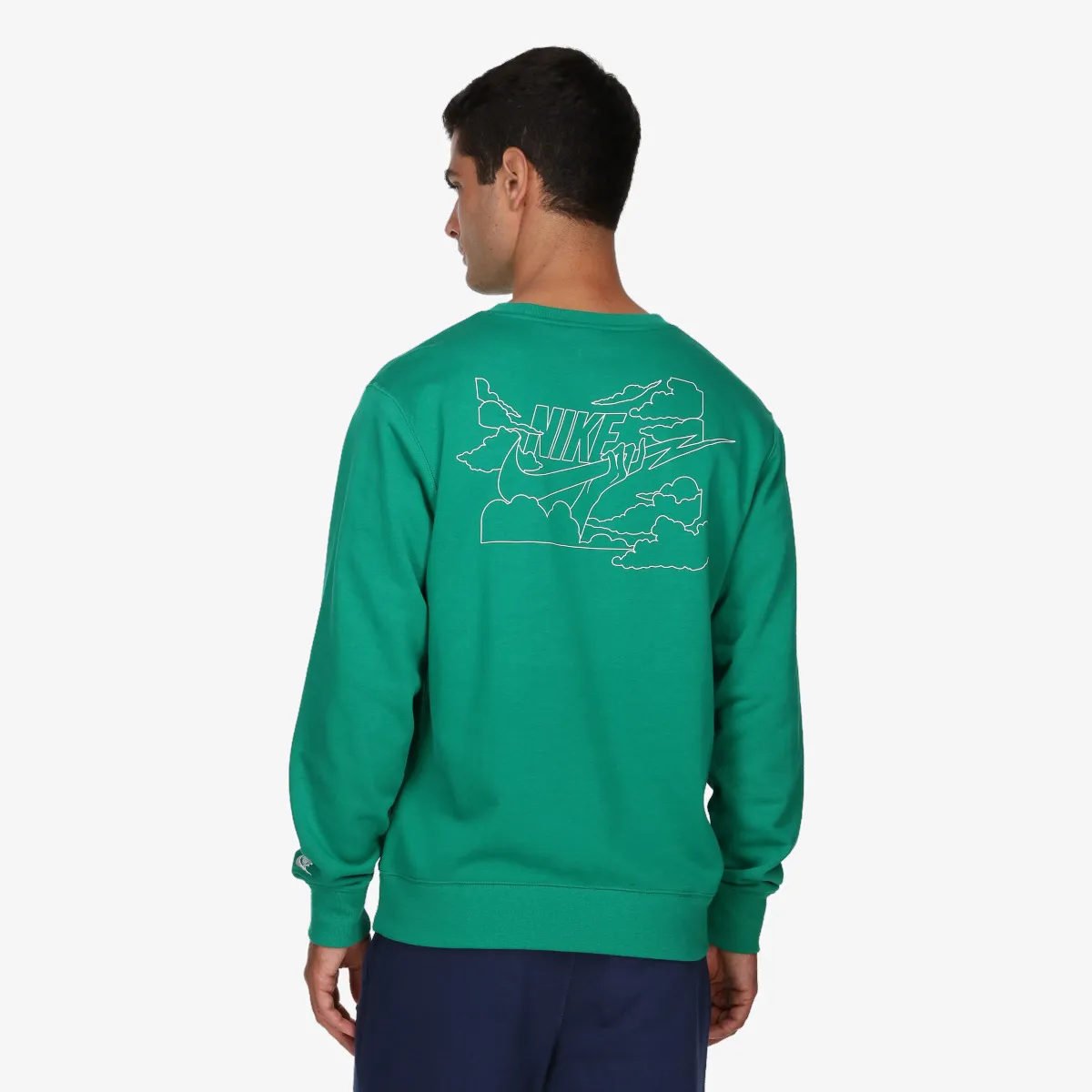 NIKE Majica bez kragne M NK CLUB FT CREW BOLT 