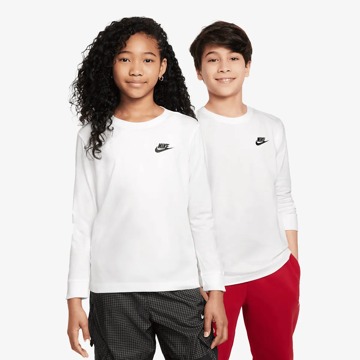 NIKE Majica dugih rukava K NSW LS TEE EMB FUTURA LBR