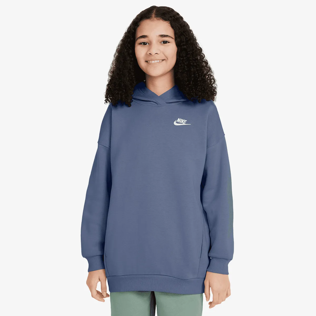 NIKE Majica s kapuljačom G NSW CLUB FLC OVRSZD PO HDY 