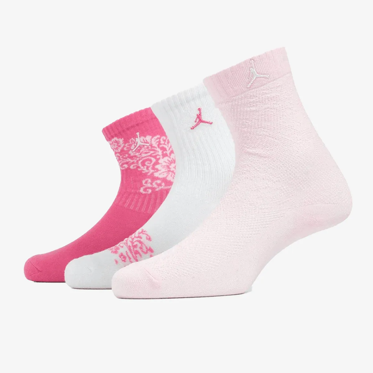 JORDAN Čarape JHG FLORAL LACE 3PK CREW 