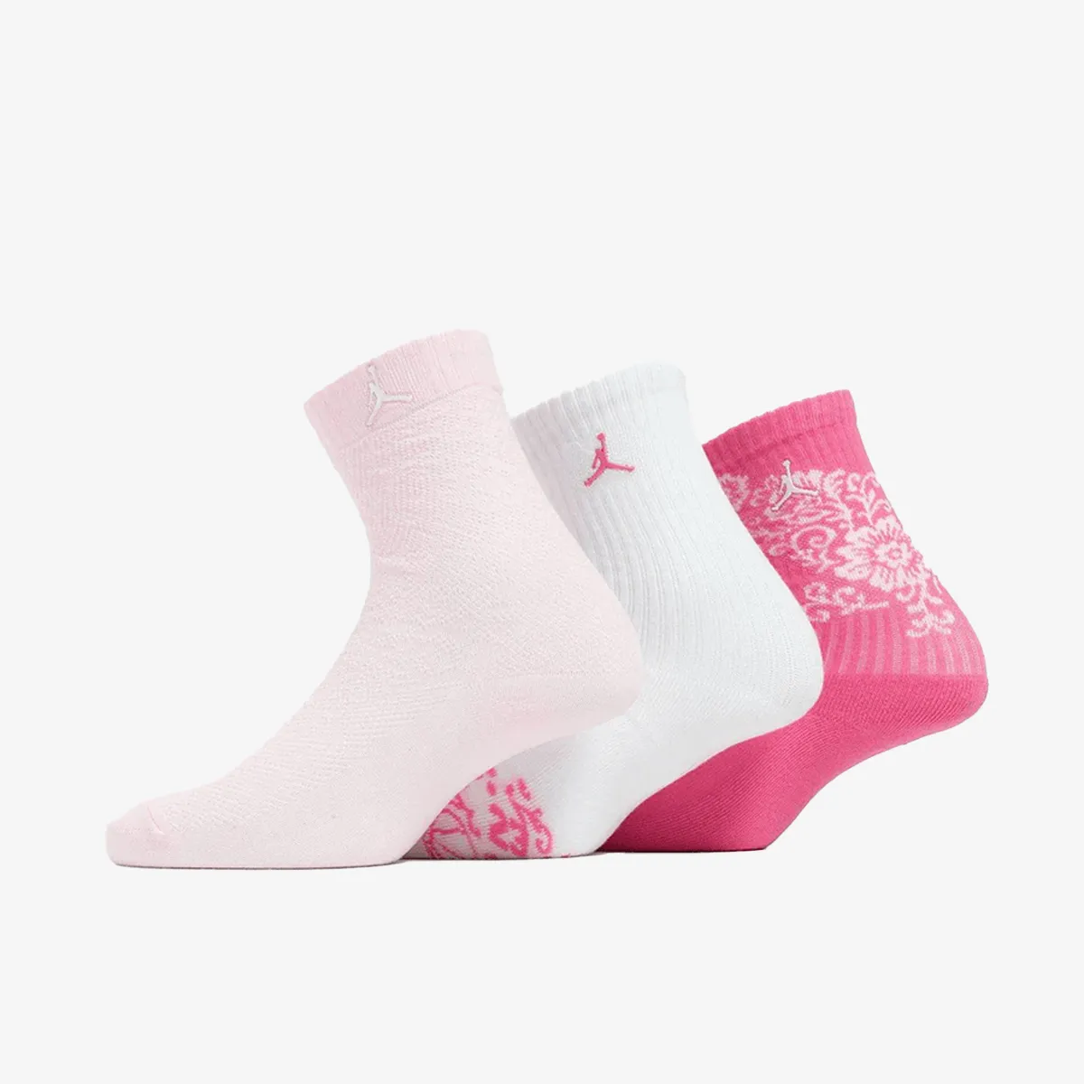 JORDAN Čarape JHG FLORAL LACE 3PK CREW 