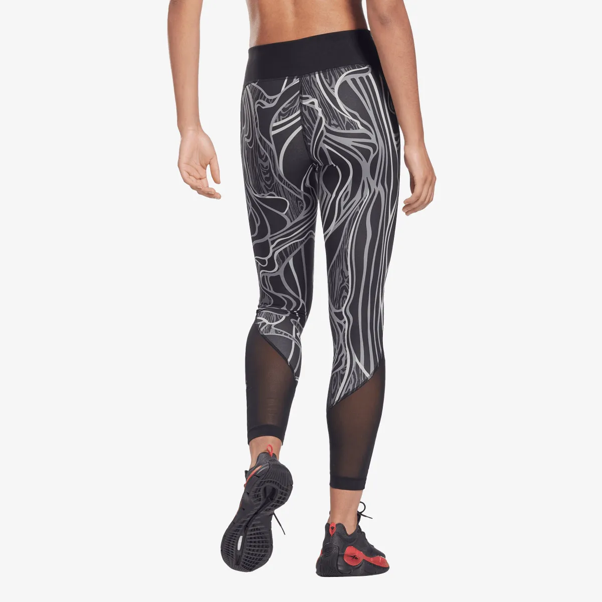 REEBOK Tajice TS Lux Perform Tight-AOP 