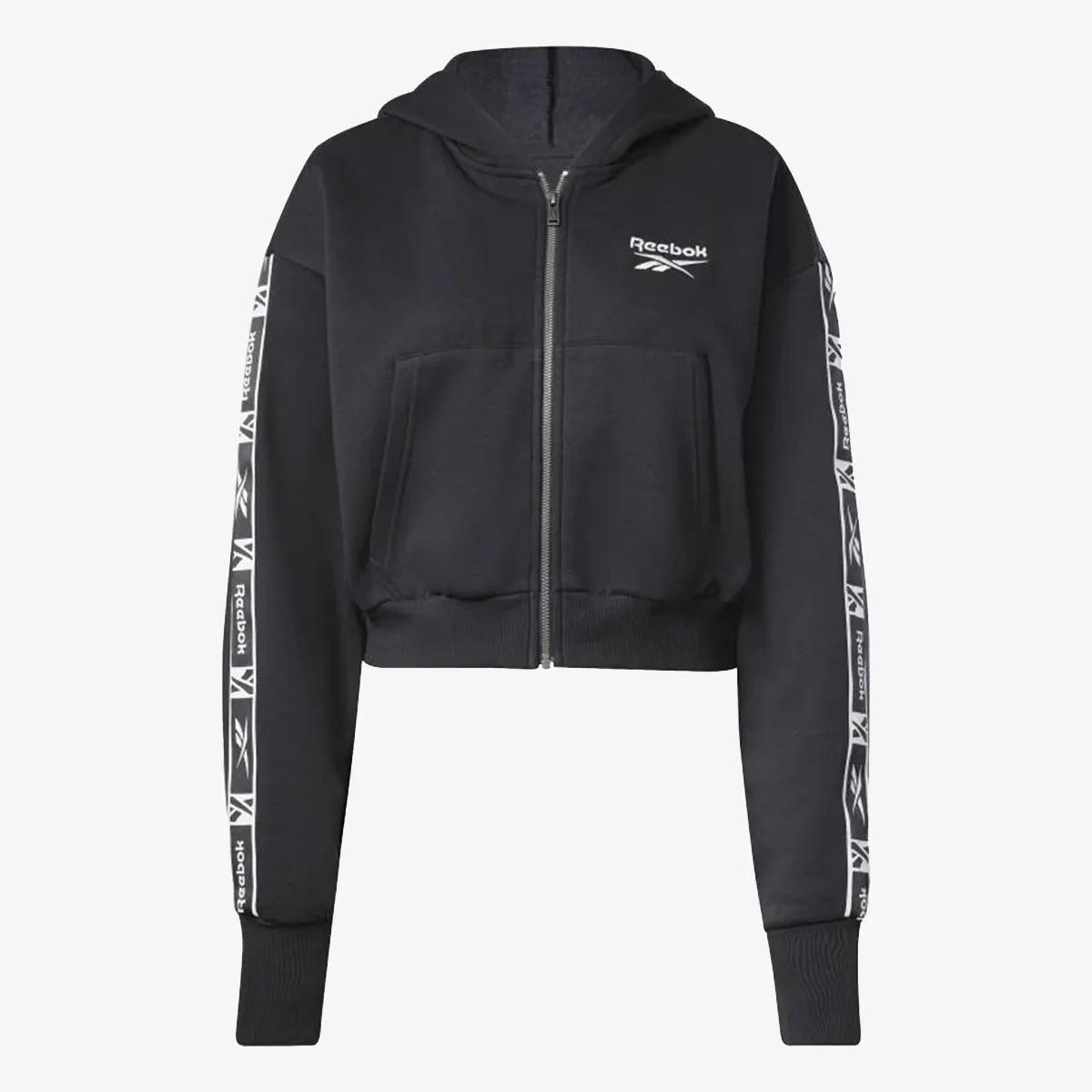 REEBOK Majica s kapuljačom s patentom Tape Pack Full Zip 