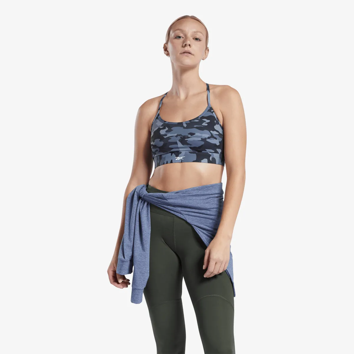 REEBOK Sportski grudnjak TS Lux Skinny Bra - Camo 