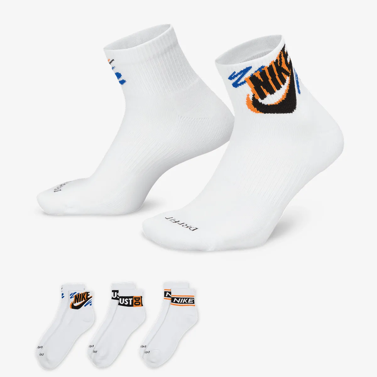 NIKE Čarape U NK ED PLS ANKLE 3P SPORT 144 
