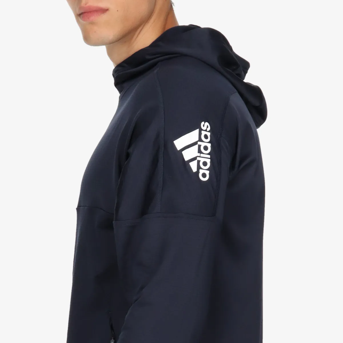ADIDAS Majica s kapuljačom s patentom WO WARM FZ 