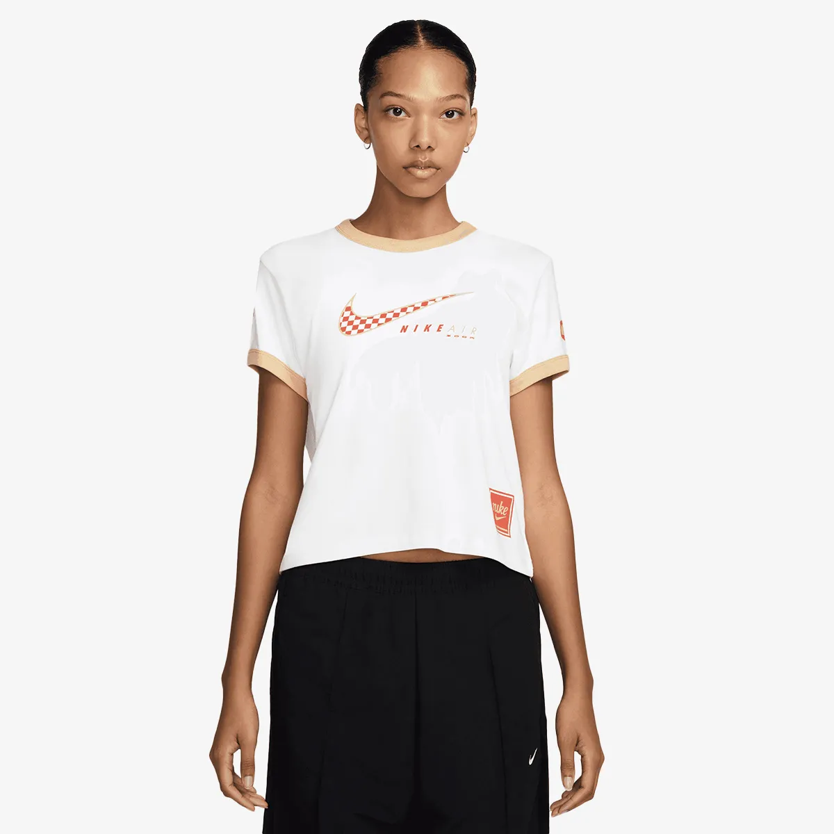 NIKE T-Shirt W NSW CLUB SS TEE MOTO RGR 