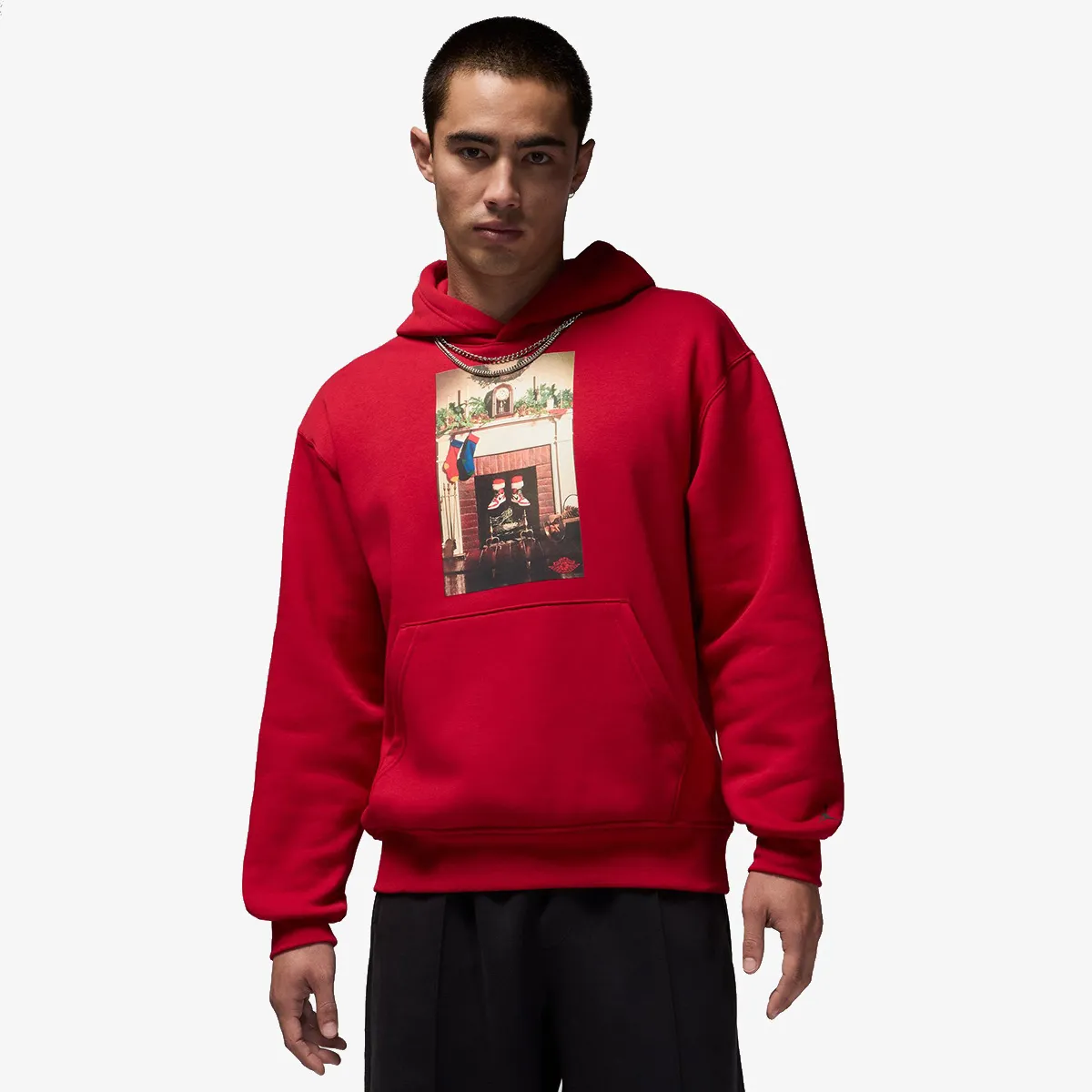 NIKE Majica s kapuljačom M J JM CHIMNEY FLC PO 
