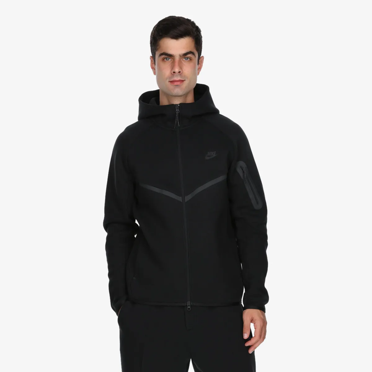 NIKE Majica s kapuljačom M NK TCH FLC WR FZ JKT 