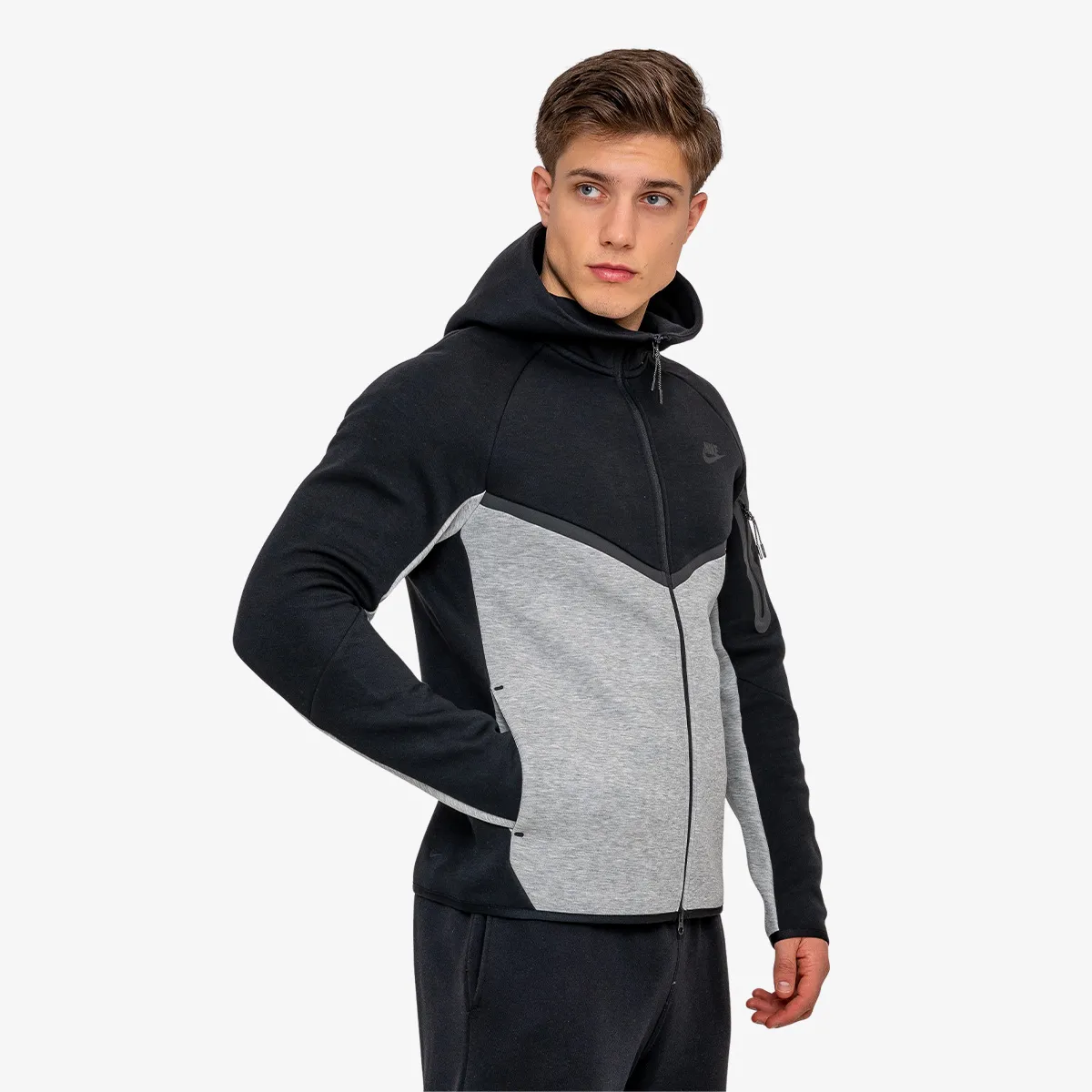 NIKE Majica s kapuljačom s patentom M NK TCH FLC WR FZ JKT 